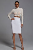 goosudu Kiana Pearl Long Sleeve Set - White