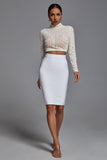 goosudu Kiana Pearl Long Sleeve Set - White