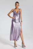 goosudu Kyla Metallic Mesh Dress