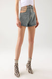 goosudu Lerae Chains Denim Shorts