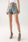 goosudu Lerae Chains Denim Shorts