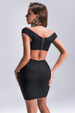 goosudu Lusya Cutout Mini Bandage Dress