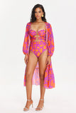 goosudu Lyla Pink Print Swimwear Set