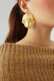 goosudu Monroe Metallic Face Earrings