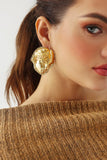 goosudu Monroe Metallic Face Earrings