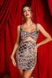 goosudu Myrna Sequin Mini Dress