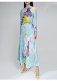 2025 Change the picture, OEM processing, custom fashion women's clothing, personalized suit, autumn clothing, new pleated top, skirt two-piece set