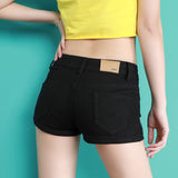 GOOSUDU Low Waist Jeans Women's Summer and Winter Navel Super Short Shorts Hip-Hugger Nightclub Sexy Hot Girl Japanese Avfemale Excellent Pants Stretch