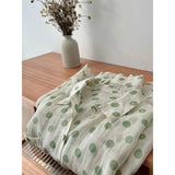 Gentle Wind White Polka Dot Bubble Sleeve Top Women's  Spring and Summer Day Small Casual Shirt Women