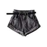 GOOSUDU High Waist Retro Wide-Leg Denim Shorts Women's  Summer New Loose Small Curling Hot Pants Fashion Delivery Wholesale