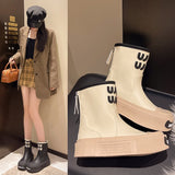 2025  Thick cake sole Martin boots women's shoes popular new  short boots British style versatile