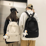 Backpack Men's Simplicity Large Capacity Travel Backpack Female Casual Japanese Junior High School Student High School and College Student Schoolbag Male