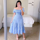 2025New spring and summer new  New  dresses literary  fresh printing fashion women's clothing