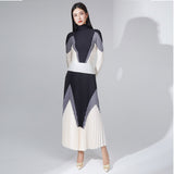 2025 Change the picture, OEM processing, custom fashion women's clothing, personalized suit, autumn clothing, new pleated top, skirt two-piece set