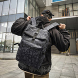 New Factory in Stock National Style Hundred Family Name Trendy Personality Backpack Middle School Student Computer Backpack