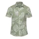 GOOSUDU Cross-Border Men's Summer Hawaiian Printed Short-Sleeved Shirt Source Factory Dingzhi