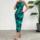 Hot Trade Women's Clothing  Temu New Shein  2025 Spring and Summer Elegant Slim Sleeveless Dress