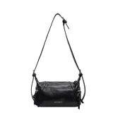 GOOSUDU 2025 Niche high-end locomotive soft leather bag women's popular new versatile fashion shoulder messenger cool sa casual armpit bag