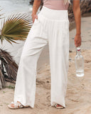 GOOSUDU In Stock!  HOTan and NEWn Spring and Summer   Casual Wide-Leg Cotton and Linen Popular Loose Trousers for Women