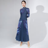 2025 Change the picture, OEM processing, custom fashion women's clothing, personalized suit, autumn clothing, new pleated top, skirt two-piece set