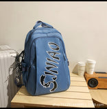 Men's and Women's Same Style Student Schoolbag Backpack Large Capacity Trendy Korean Style Junior High School Backpack