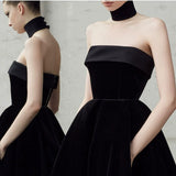 2025 Evening Dress Sexy Black Tube Top Evening Dress Femininity Long Banquet Celebrity Premium Dress Gift Dress