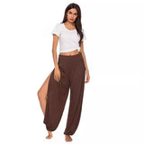 GOOSUDU Cross-Border  Wishebay New HOTan and NEWn Style Women Sports High Slit Hippie Harem Pants Yoga Pants