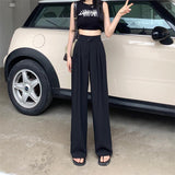 GOOSUDU New High Waist Slimming Draped Suit Wide Leg Pants Women's Spring and Summer Korean Style Loose Temperament Mop Trousers Ins