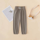 Children's Ice Silk Anti Mosquito Pants Girls' Summer Thin Boys' Pants Baby Korean Style Loose Western Style Bloomers Outer Wear