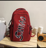 Men's and Women's Same Style Student Schoolbag Backpack Large Capacity Trendy Korean Style Junior High School Backpack