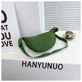 Cross-Border Foreign Trade Youjia Fitting Room Same Style Women's Messenger Bag Xiaohongshu Nylon Dumpling Bag Student Shoulder Bag Cloth Bag