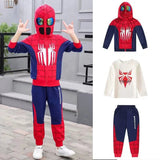 Autumn Ultraman Clothes Boys Spring and Autumn Suits  New Boys Children Spider-Man Fashionable Children's Clothing