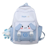 Junior's Schoolbag Female Middle School Student College Style Large-Capacity Backpack Elementary School Girl Portable Burden Alleviation Backpack