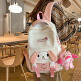 Junior's Schoolbag Female Middle School Student College Style Large-Capacity Backpack Elementary School Girl Portable Burden Alleviation Backpack