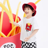 Boys' T-shirt Girls' Short Sleeve Children's  New Children's Clothing Little Kids' Summer Clothing Cotton Striped Top Cartoon Half Sleeve