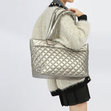 GOOSUDU 2025 Autumn new Xiaoxiangfeng diamond tote bag women's large-capacity air-feeling down bag commuter shoulder armpit bag
