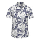 GOOSUDU Cross-Border Men's Summer Hawaiian Printed Short-Sleeved Shirt Source Factory Dingzhi