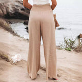 GOOSUDU In Stock!  HOTan and NEWn Spring and Summer   Casual Wide-Leg Cotton and Linen Popular Loose Trousers for Women