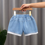 Children's Denim Shorts Factory Wholesale Girls Casual Thin Pants Summer New Children's Clothing Shorts Wholesale Shorts