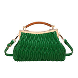 GOOSUDU 2025 new fashion women's bag pleated clip dinner handbag star same shoulder messenger bag