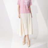 2025 This year's popular popular women's clothing fashion loose irregular medium and long temperament versatile and thin  skirt