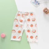 Baby Open-Seat Pants Cotton Thin Baby Cropped Pants Pajama Pants Children's Air Conditioning Pants Summer Loose Breathable Pants