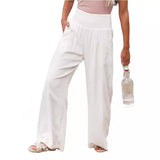 GOOSUDU In Stock!  HOTan and NEWn Spring and Summer   Casual Wide-Leg Cotton and Linen Popular Loose Trousers for Women