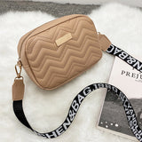 Factory Supply Women's Printing Shoulder Girdle Crossbody Small Square Bag 202 Foreign Trade Bag Women's Korean-Style Wave Pattern Embroidered Bag