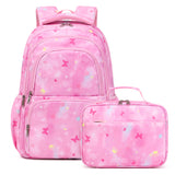New Cute Butterfly Printing Schoolbag for Primary School Students Large Capacity Backpack 2-Piece Children's Decompression Student Backpack