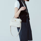 2025 The first layer of cowhide popular medium spring and summer new color soft cowhide versatile portable shoulder messenger women's bag, factory direct