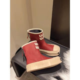 2025  Thick cake sole Martin boots women's shoes popular new  short boots British style versatile