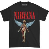 GOOSUDU Nirvana Band Rock Nirvana Cobain Cococoben Worn Looking Washed-out Vintage Batik Loose T-shirt