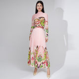 2025 Change the picture, OEM processing, custom fashion women's clothing, personalized suit, autumn clothing, new pleated top, skirt two-piece set