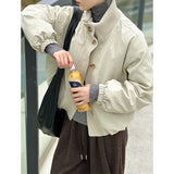 2025 popular winter new Korean retro temperament loose white duck down zipper down jacket 999-1